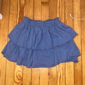 Sweatshirt material ruffle aerie skirt